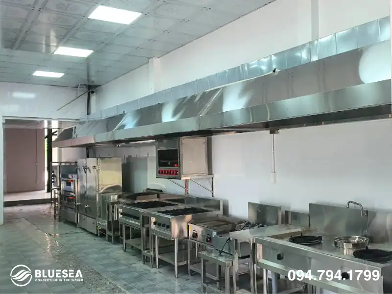 cút góc Tum hút mùi công nghiệp đơn, kích thước 1500x1000x500mm