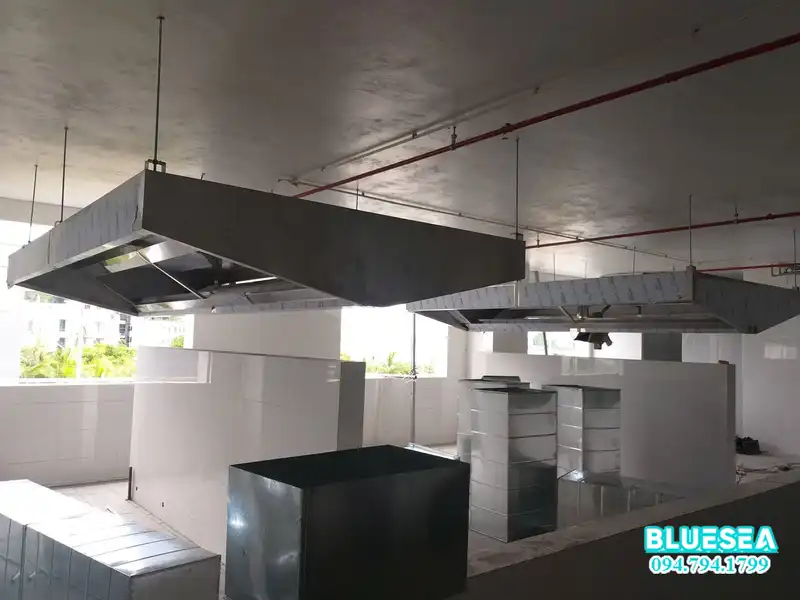 các loại máy hút mùi công nghiệp tum hút mùi tích hợp cấp khí tươi