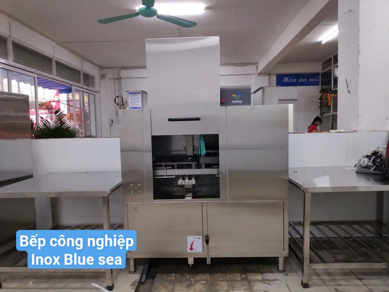 máy rửa bát công nghiệp Dolphin DW3210S máy rửa bát công nghiệp băng truyền dolphin