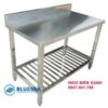 Bàn chặt inox bàn inox sơ chế thực phẩm có kệ nan