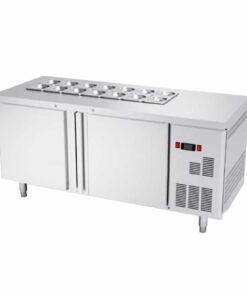 Bàn mát salad 1.2m- 1.5m-1.8m sản xuất Việt Nam