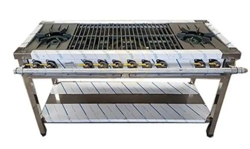 bếp dàn công nghiệp 2 họng to 8 họng nhỏ hàn quốc