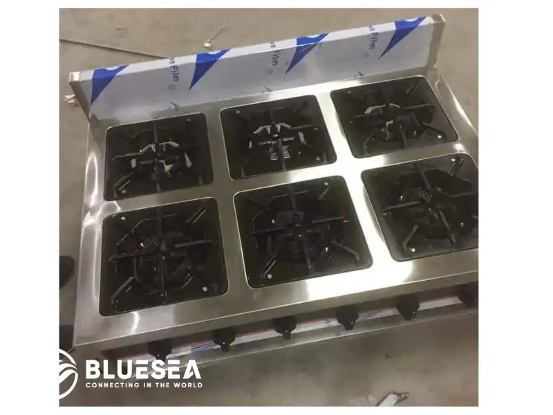 bếp âu 6 họng dùng gas công nghiệp