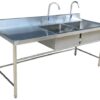 Chậu rửa công nghiệp 2 hố Chậu rửa công nghiệp 2 hố inox có bàn phụ