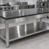 Bàn thớt inox mặt đá Bàn thớt inox mặt đá granite, khung chân inox 304, kệ dưới inox